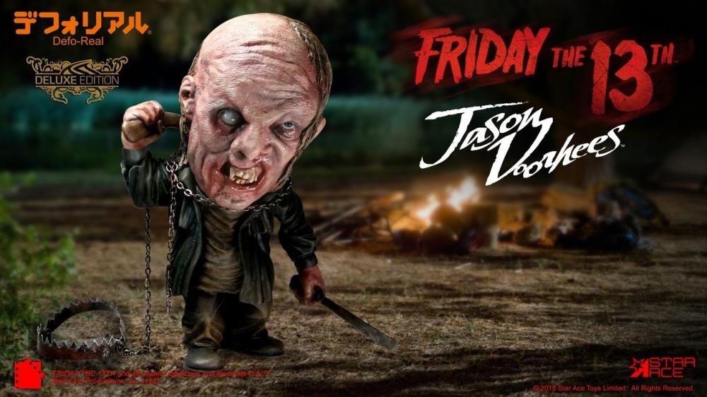 Star Ace Toys Soft Vinyl Defo-Real Series Friday the 13th Jason Voorhees Deluxe Vinyl Figure